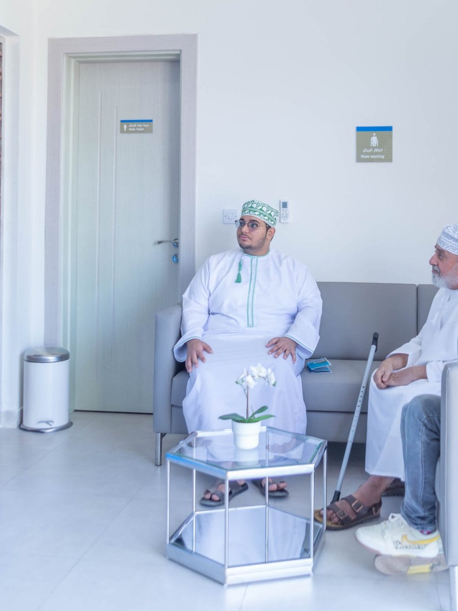 Patients in the GABA Pain Center waiting room