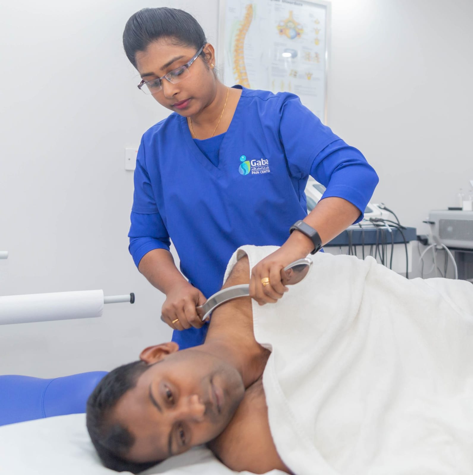 Manual therapy treatment session