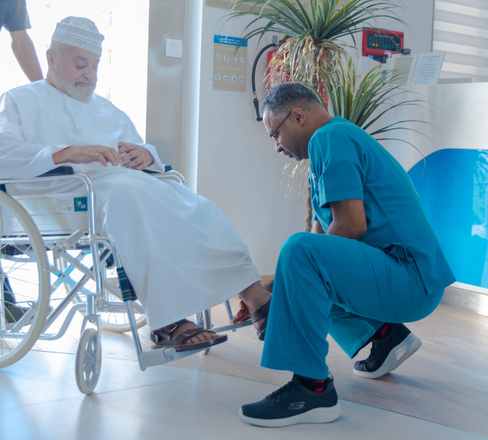 Patient receiving care at GABA Pain Center.